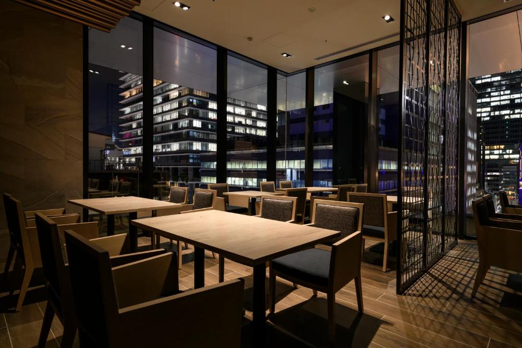 Restaurace v ubytování remm Tokyo Kyobashi