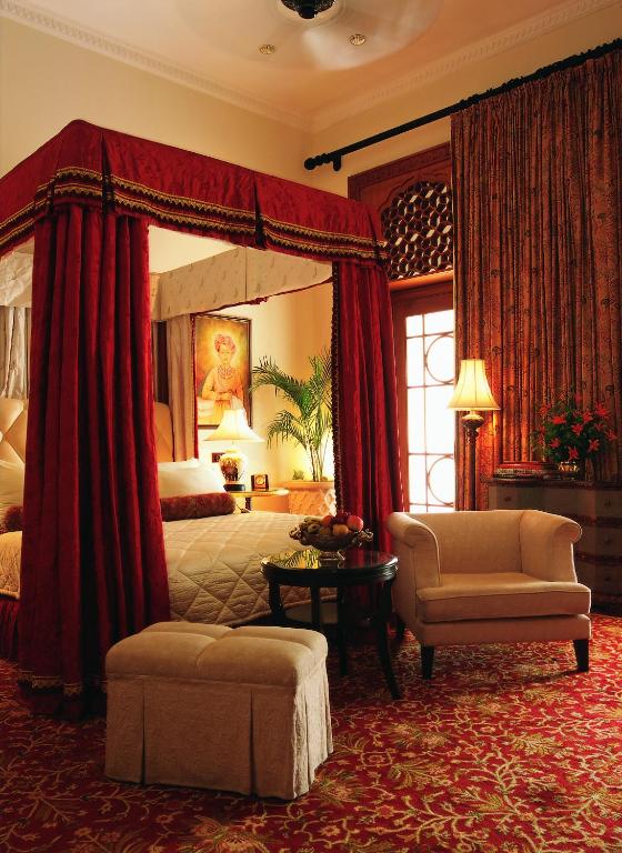 Posezení v ubytování Rambagh Palace