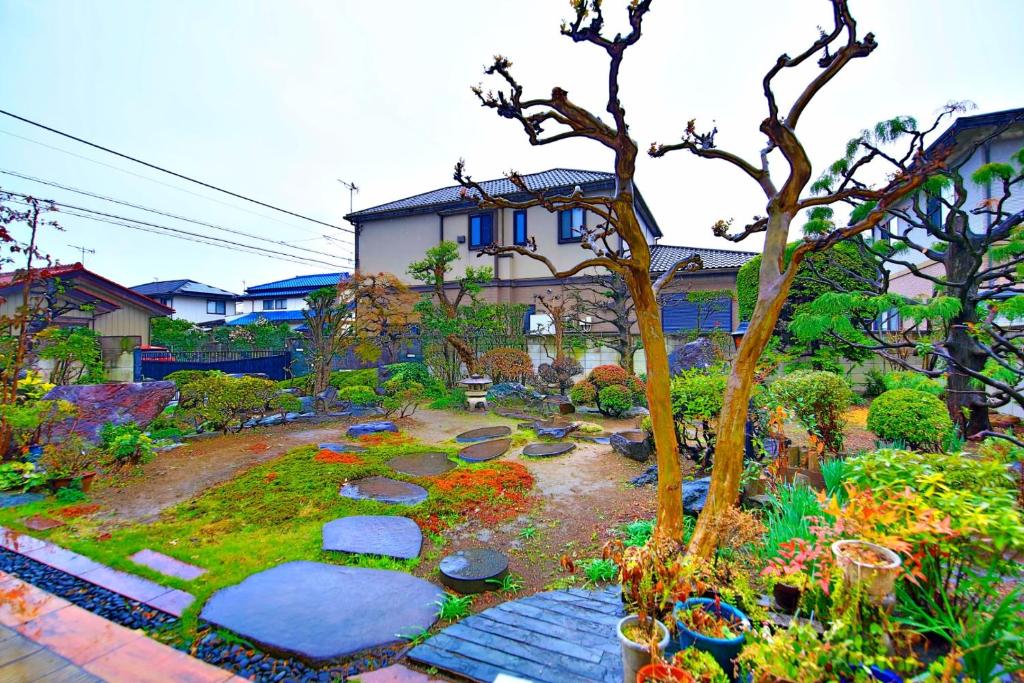 Zahrada ubytování Gunma House