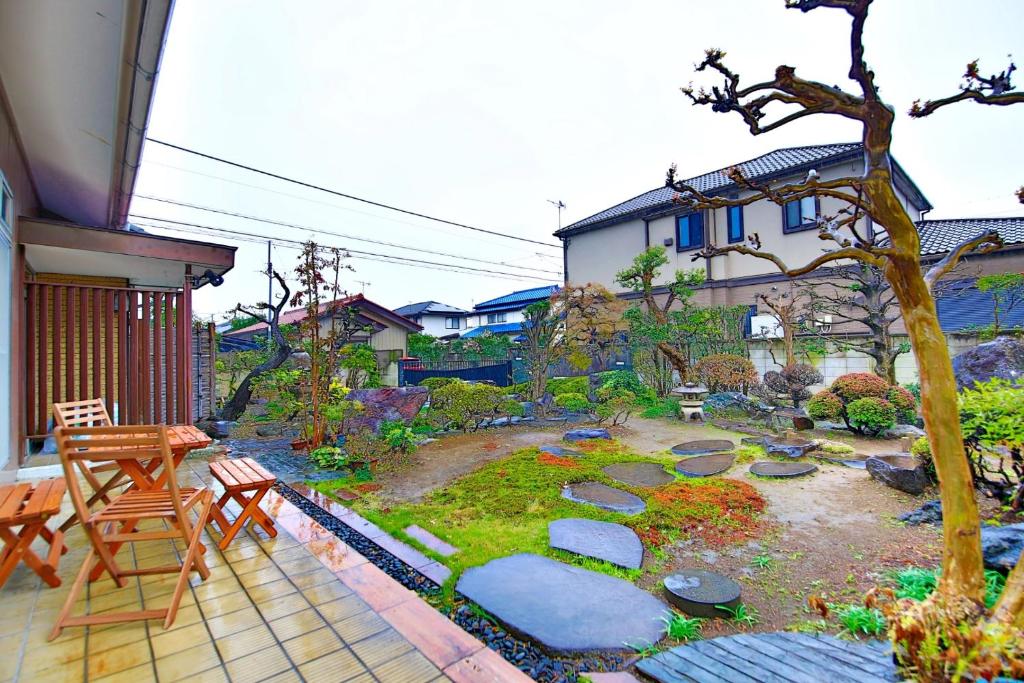 Zahrada ubytování Gunma House