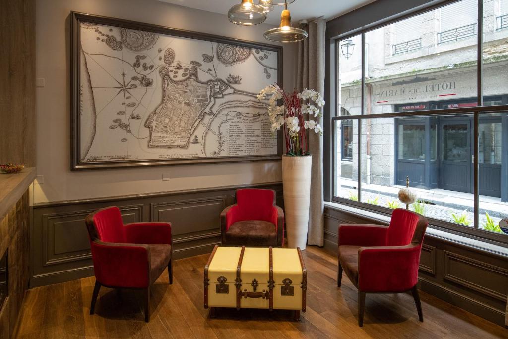 Hôtel des Marins, Saint-Malo的休息区