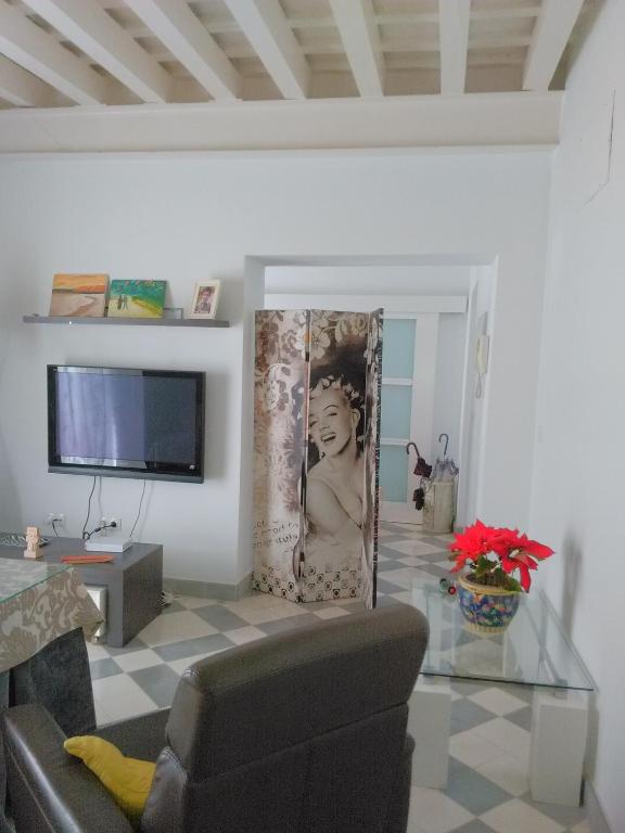 Et tv og/eller underholdning på APARTAMENTO APODACA