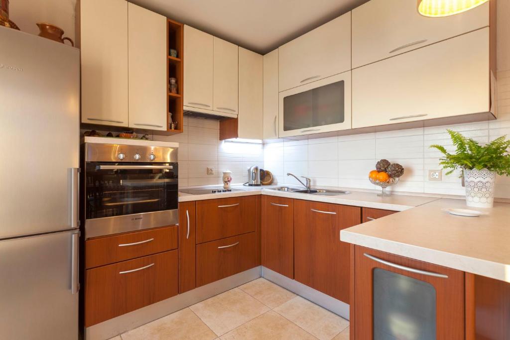 Kuchyňa alebo kuchynka v ubytovaní Penthouse SLavija