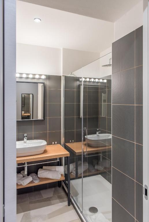 Koupelna v ubytování APARTHOTEL CASA MIA