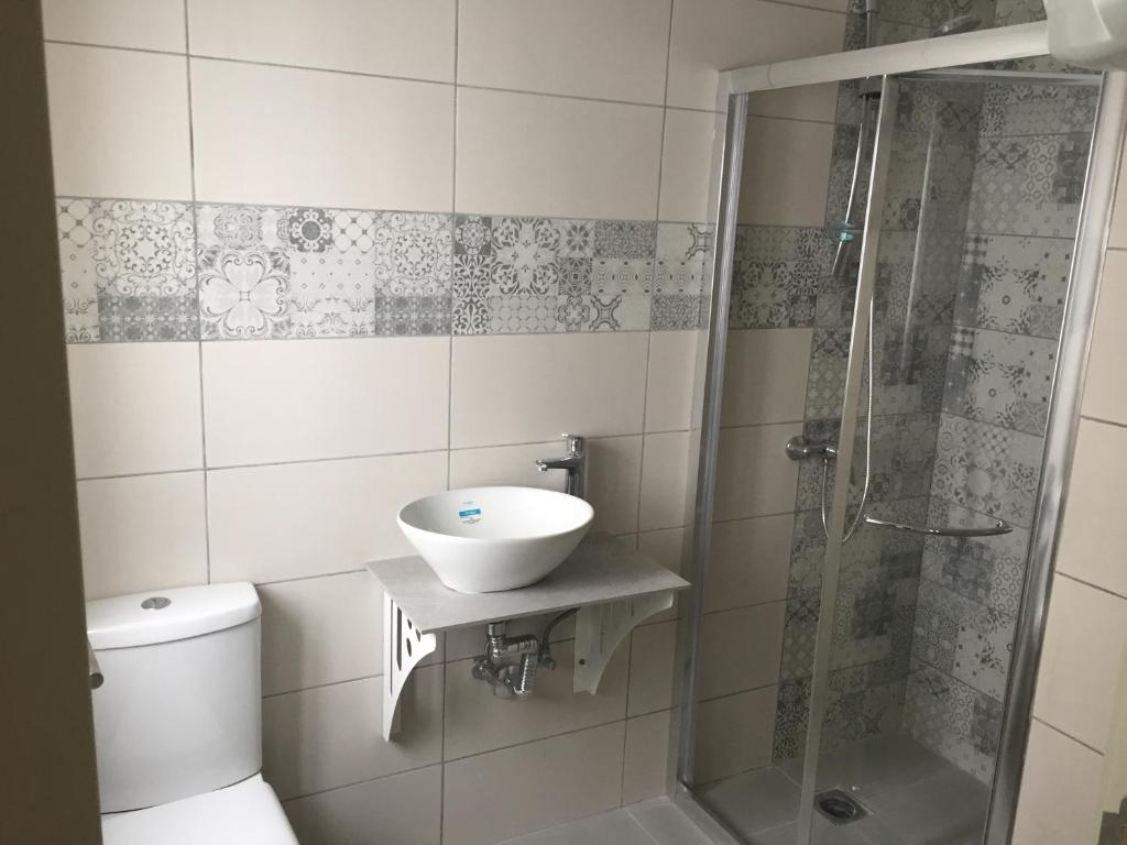 Koupelna v ubytování Seaside Room