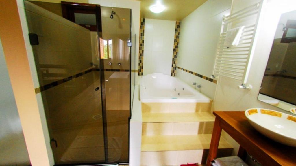 Koupelna v ubytování Motel Tentação (Adult Only)