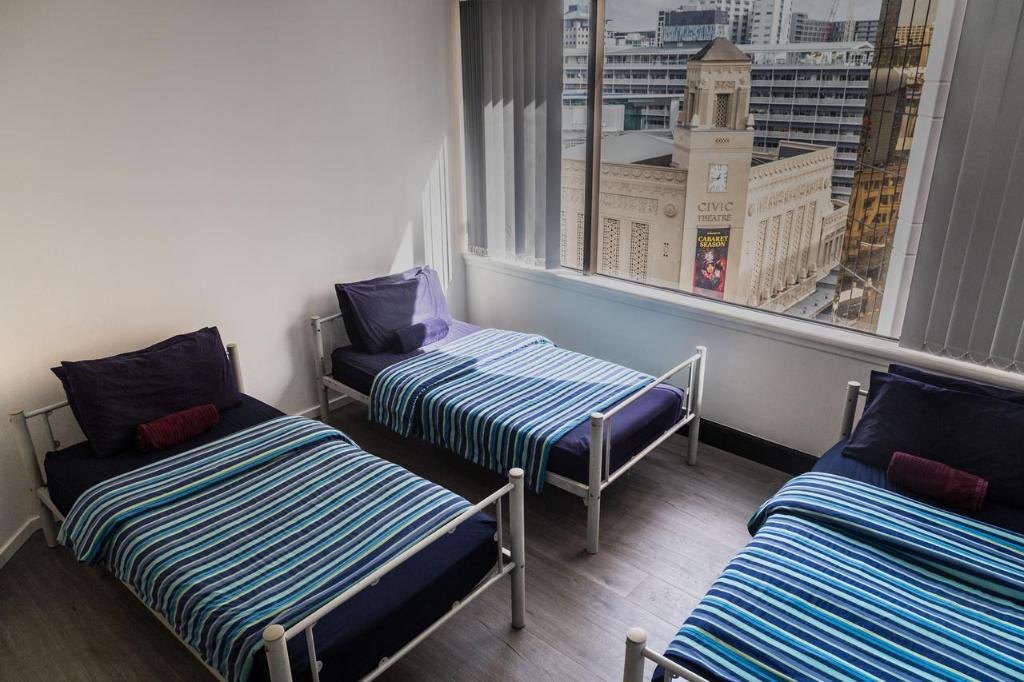 Postel nebo postele na pokoji v ubytování Choice Backpackers