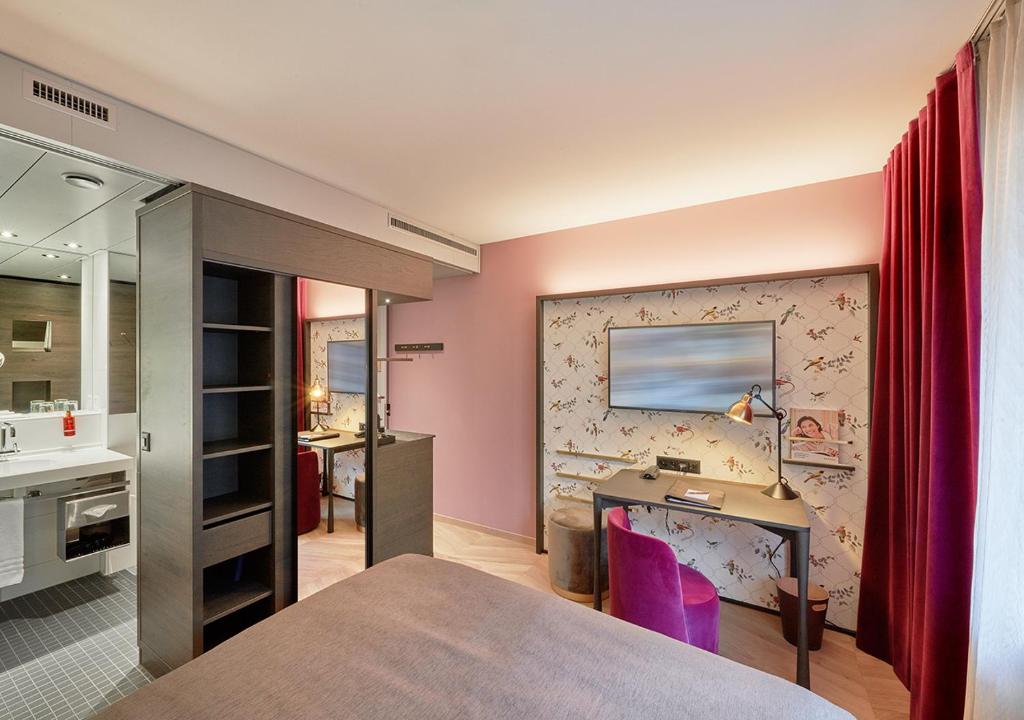 Postel nebo postele na pokoji v ubytování Boutique Hotel Seefeld
