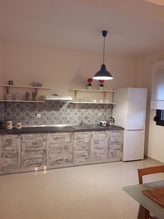 Kuchyň nebo kuchyňský kout v ubytování Aelia Villa