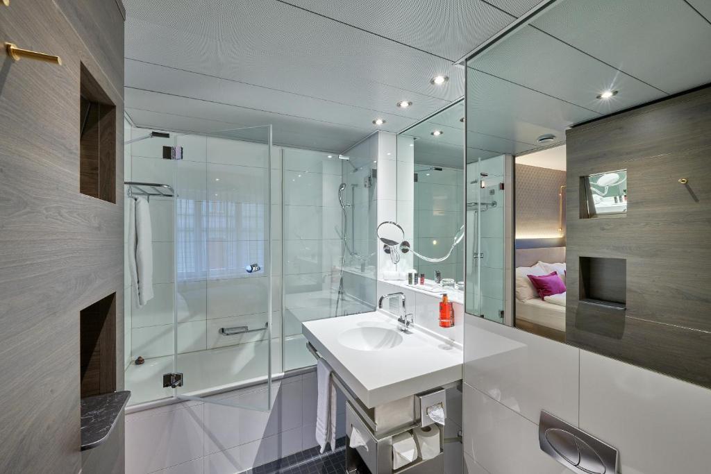 Koupelna v ubytování Boutique Hotel Seefeld