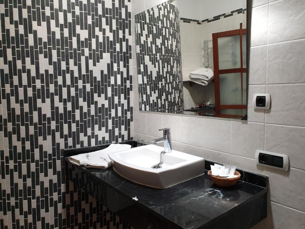Koupelna v ubytování Hotel Segles - Turismo de Interior