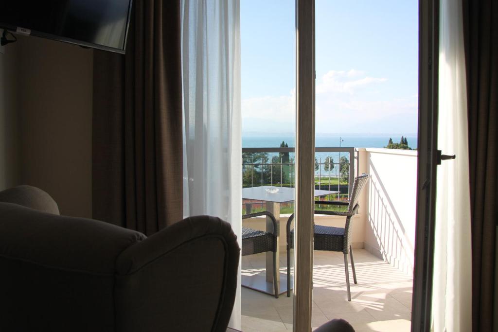 Balkón nebo terasa v ubytování Hotel Berta