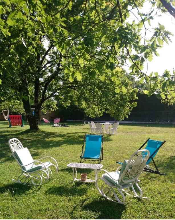 Zahrada ubytování Hotel au Charme du Levat