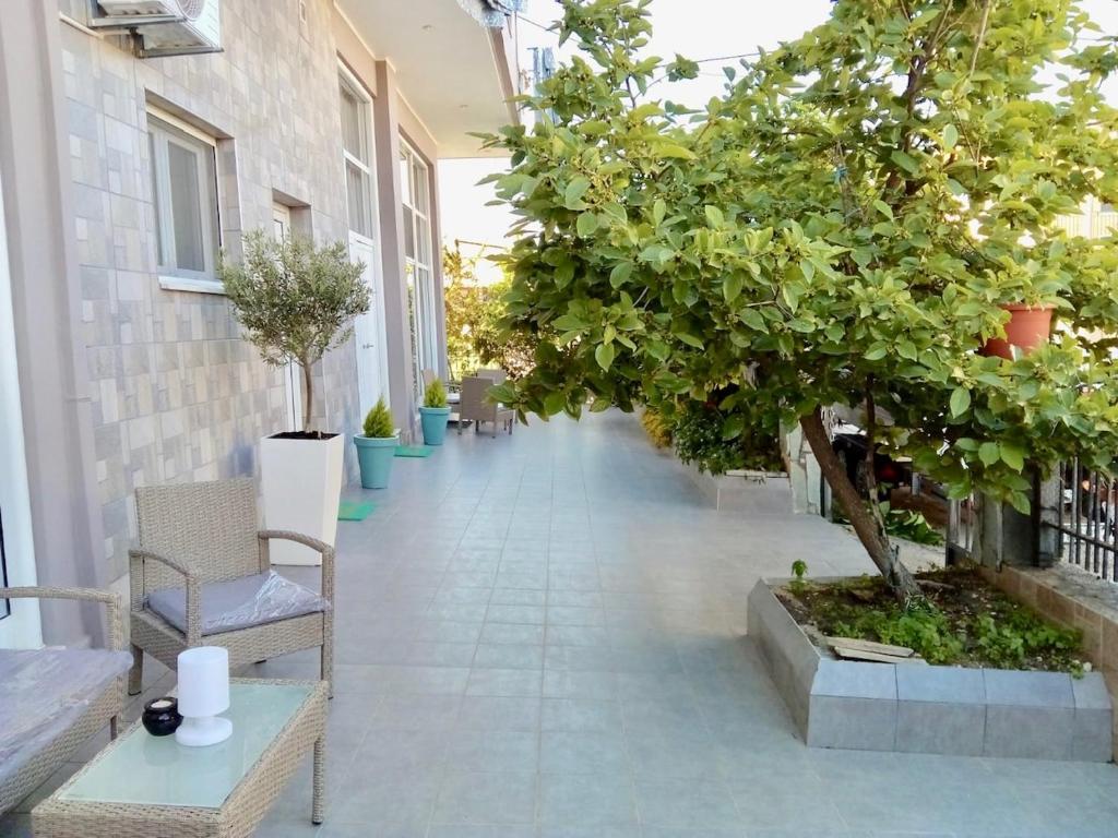 Vonkajšia záhrada v ubytovaní Vonitsa Loft Apartment 1
