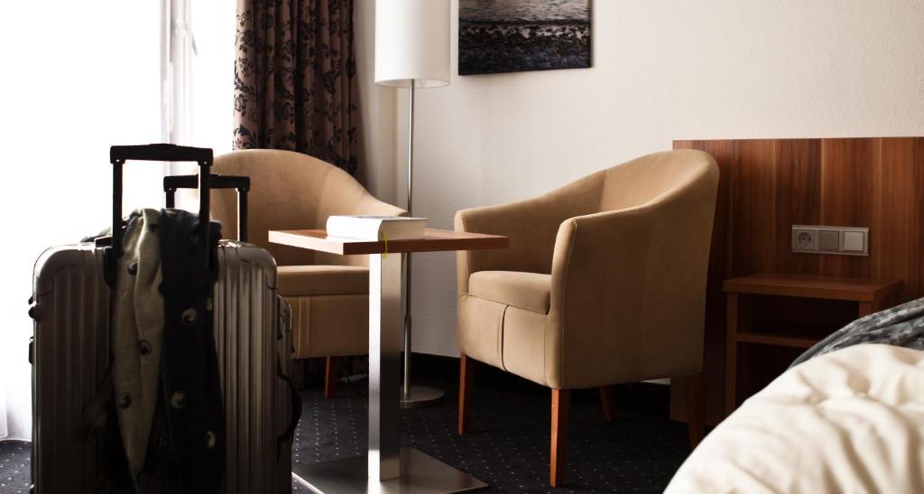 Posezení v ubytování Hotel Knaus am Hafen