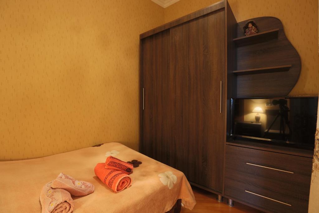 Postel nebo postele na pokoji v ubytování Guest House Eka & Gio