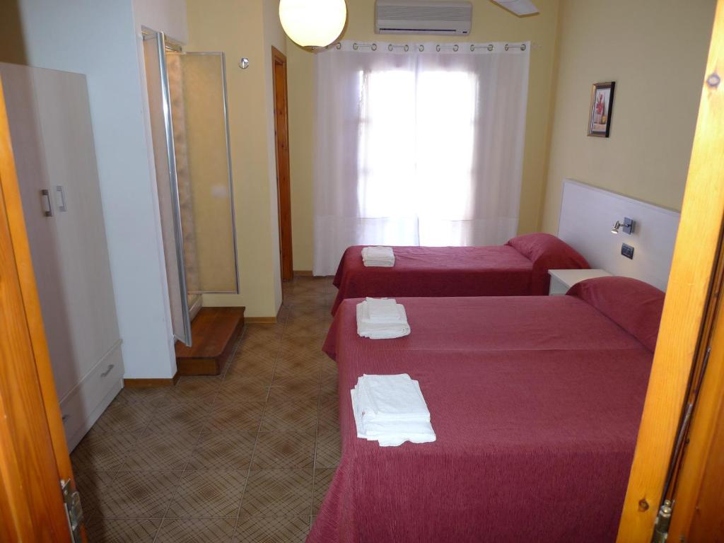 Postel nebo postele na pokoji v ubytování Hotel Alexander