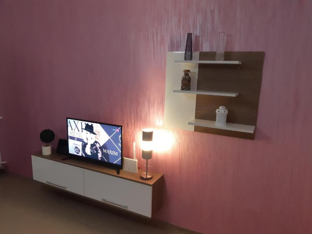 Μια τηλεόραση ή/και κέντρο ψυχαγωγίας στο Apartment No. 5