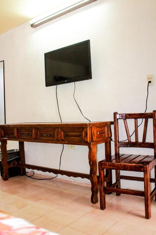 TV a/nebo společenská místnost v ubytování Hotel San Clemente
