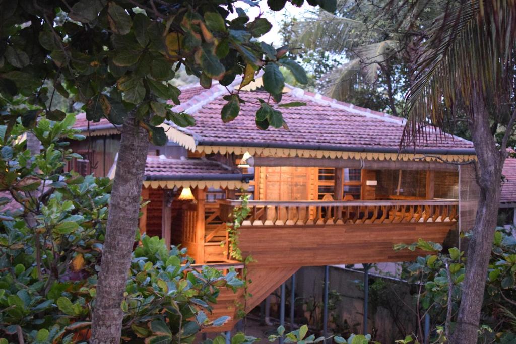 a tree house in the middle of the forest at Sea Hut Homestay in Cochin