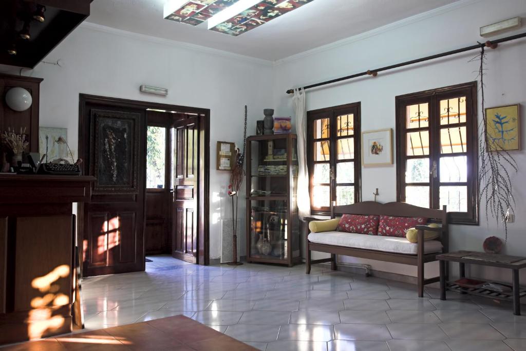 Χώρος καθιστικού στο Art Hotel Panorama