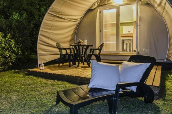 Zahrada ubytování Aloha plage camping 4étoiles