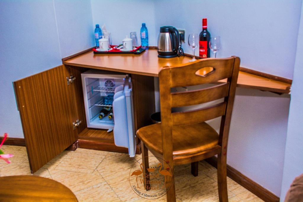 Nápoje v ubytování Grand Winston Hotel