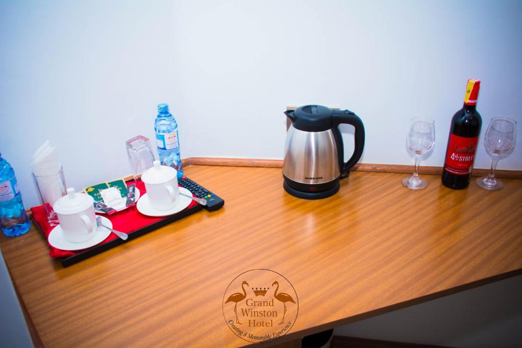 Nápoje v ubytování Grand Winston Hotel