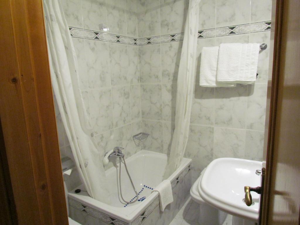 Koupelna v ubytování Hotel Las Nieves