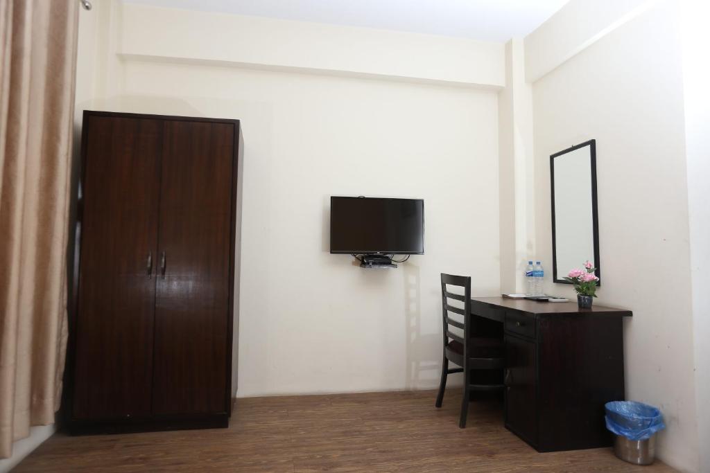 TV a/nebo společenská místnost v ubytování Hotel Hema