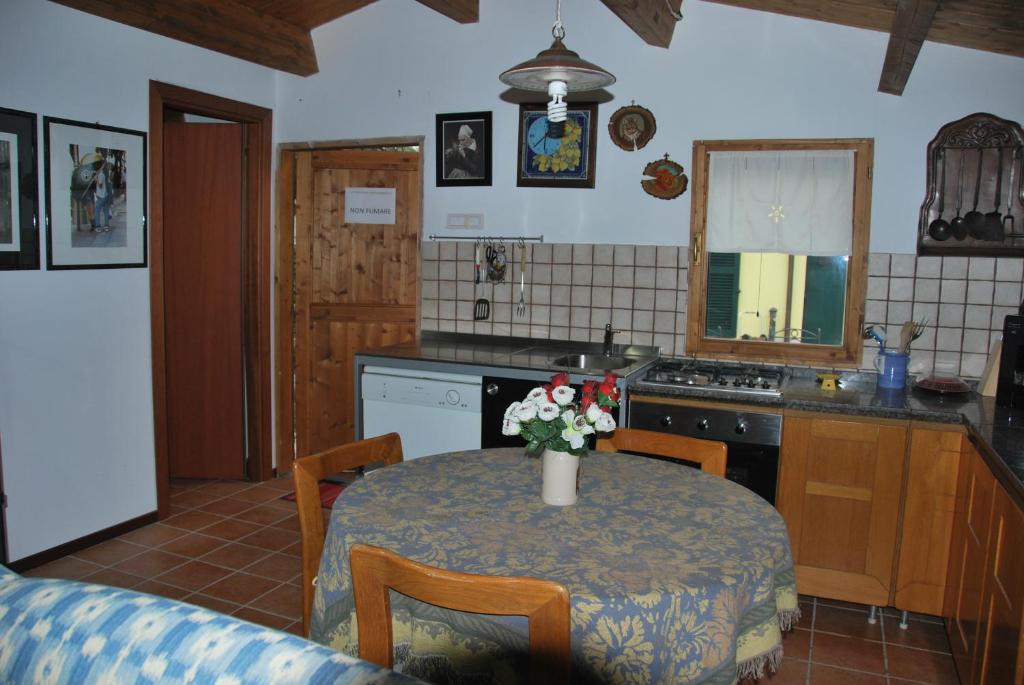 Kuchyň nebo kuchyňský kout v ubytování B&B Percorso Verde