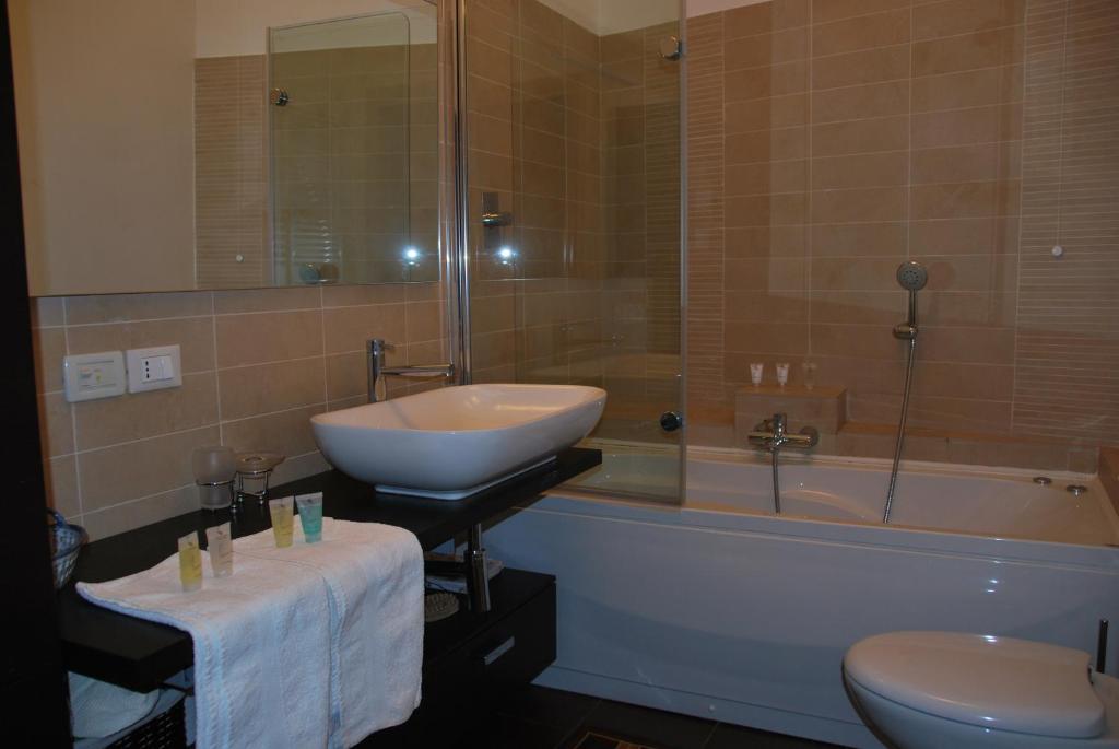 Koupelna v ubytování B&B Percorso Verde