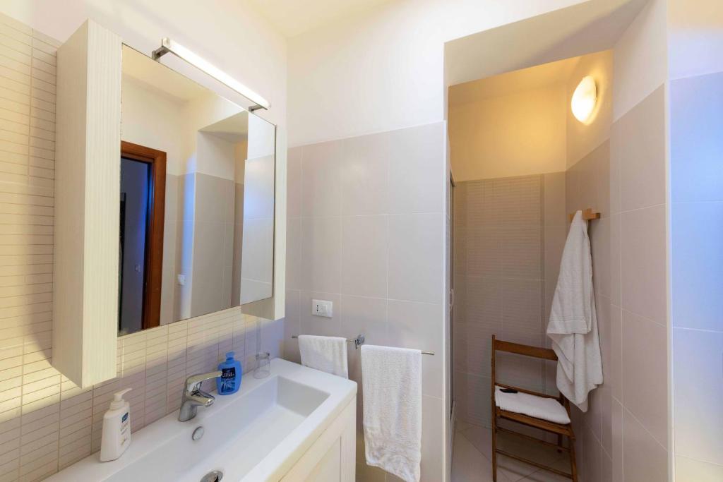 Koupelna v ubytování B&B La Stradella