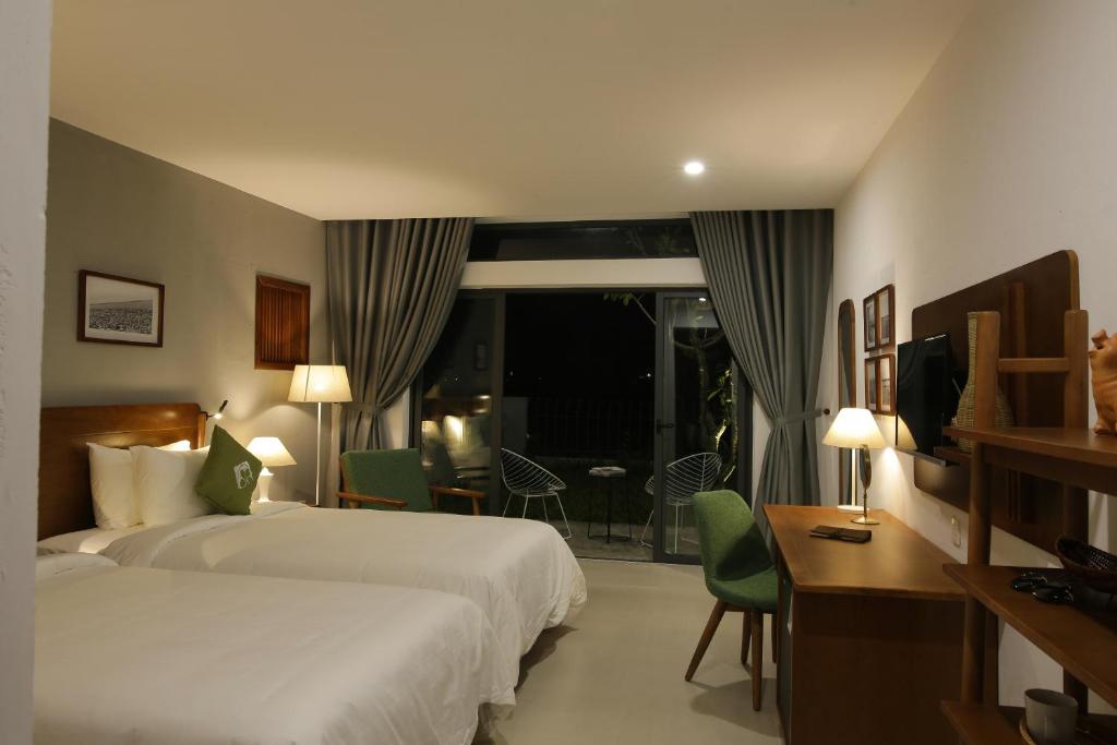 Phòng Deluxe Giường Đôi/2 Giường Đơn Có Vườn Riêng