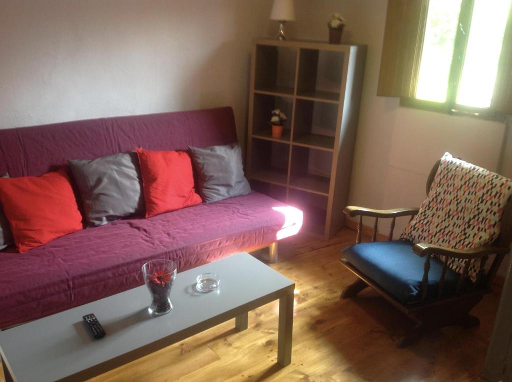 Posezení v ubytování La Casita de la cruz