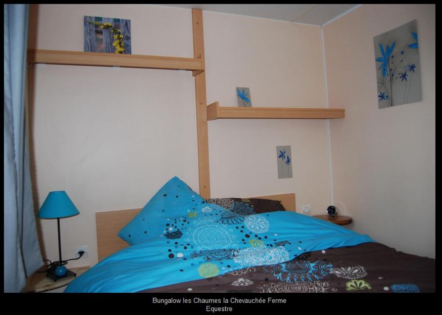 Postel nebo postele na pokoji v ubytování Camping la Chevauchée