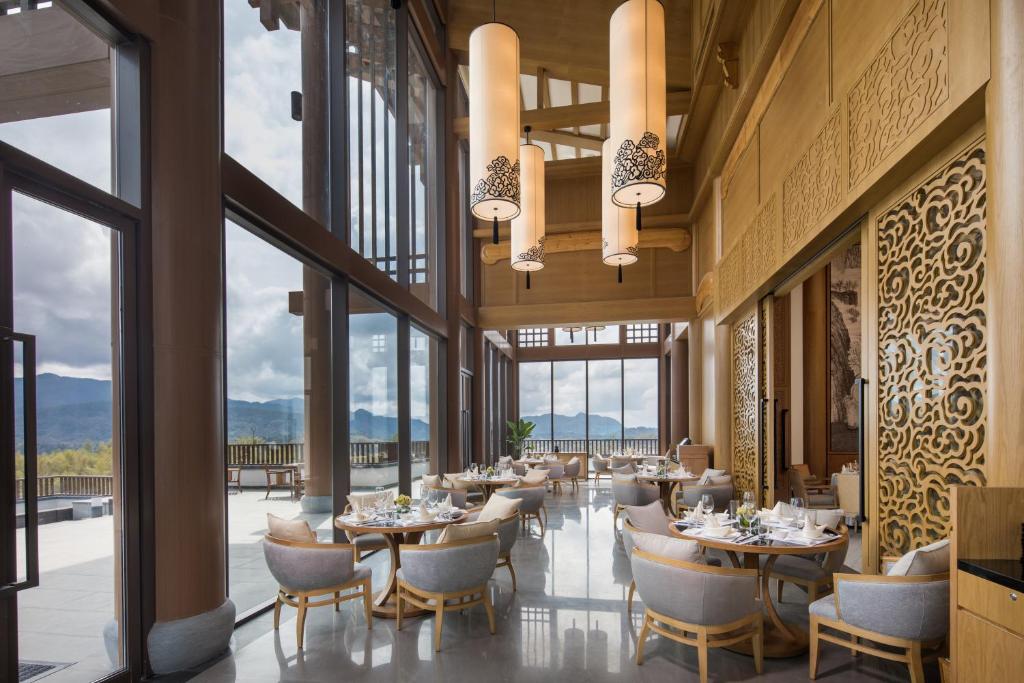 Restaurace v ubytování Banyan Tree Huangshan