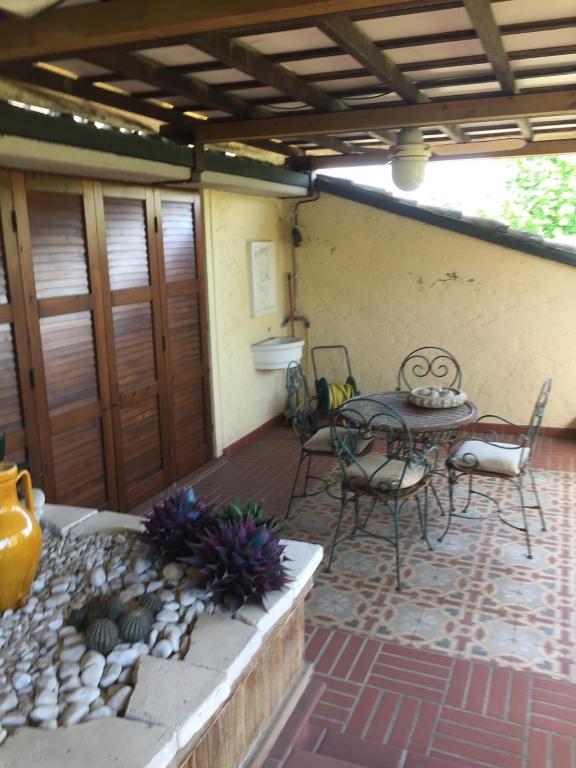 Balkón alebo terasa v ubytovaní La Pergola B&B
