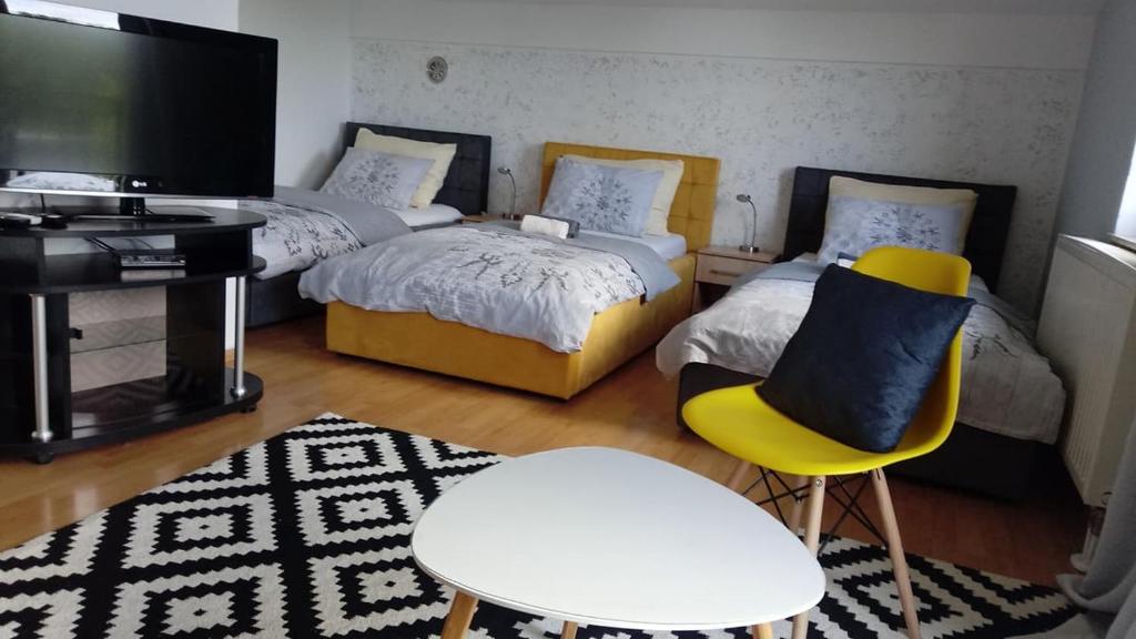 Postel nebo postele na pokoji v ubytování Guesthouse Una 1 Bihac