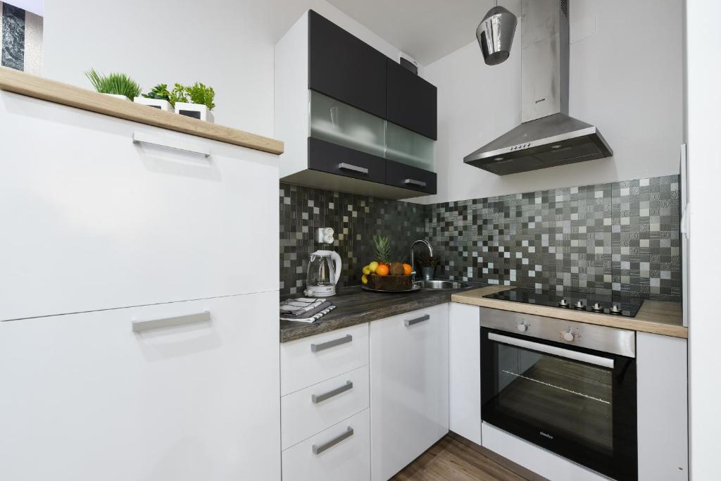 Kuchyňa alebo kuchynka v ubytovaní Shine apartment Zadar