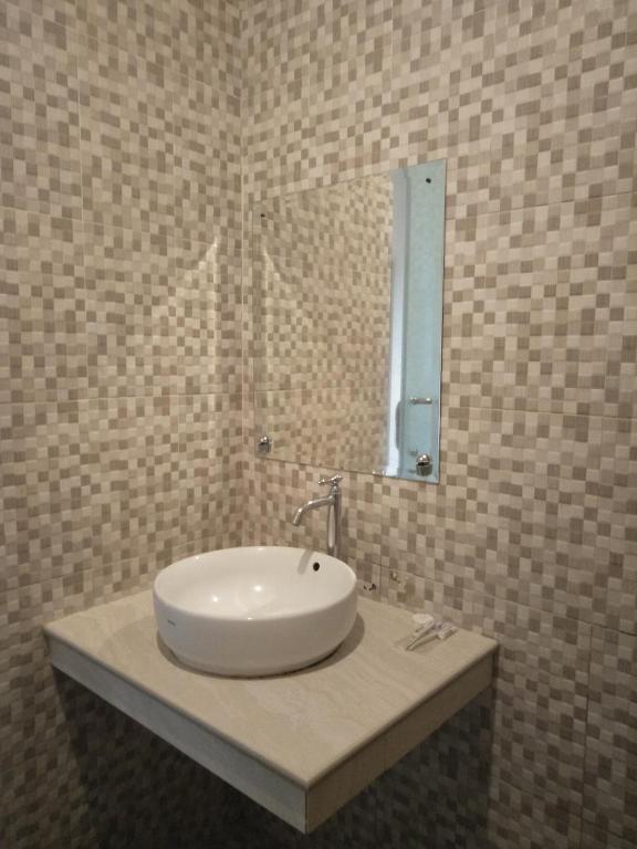 Koupelna v ubytování Hotel Grand Rosela