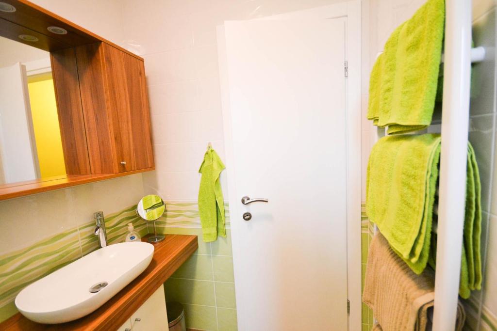Koupelna v ubytování Jutta Apartment