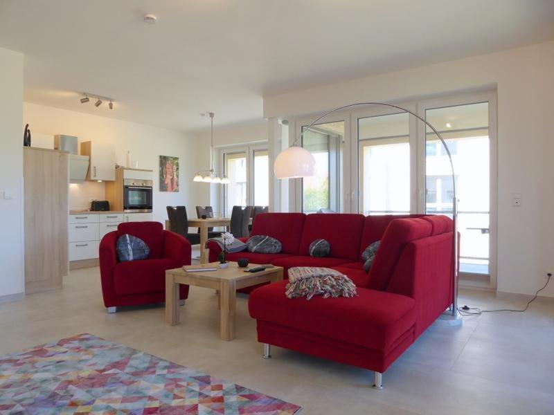 Posezení v ubytování Apartment Strandhafer, Am Alten Deich 18, Haus 4 Whg. 6