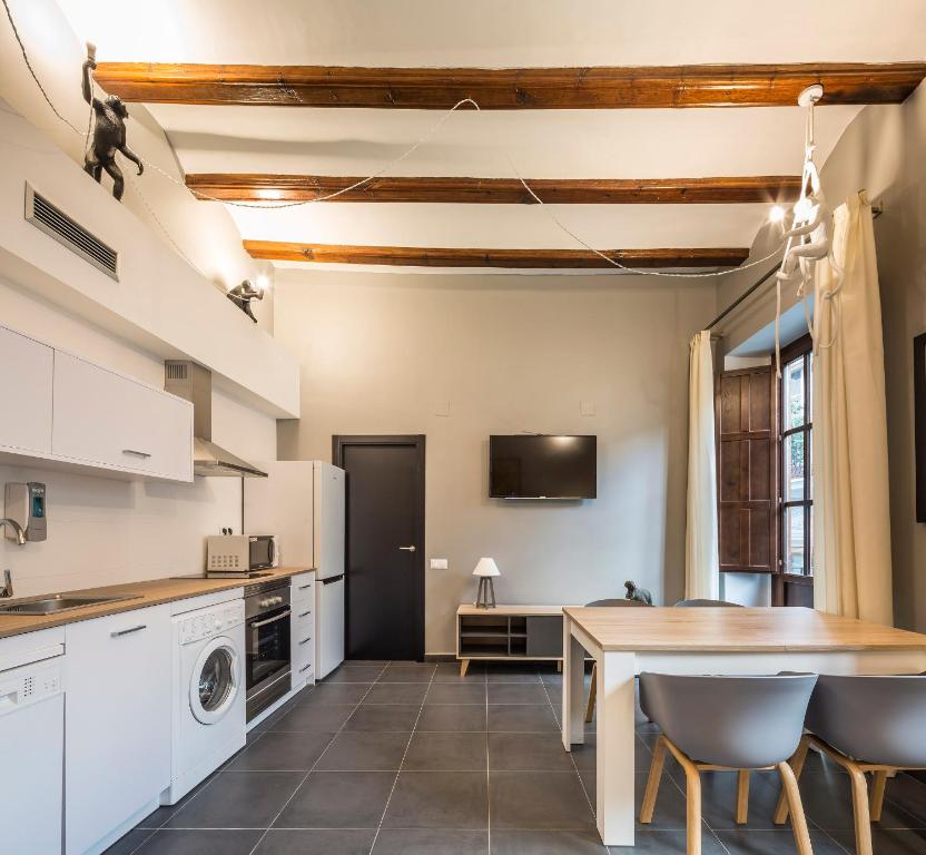 Kuchyň nebo kuchyňský kout v ubytování Catalina Suites San Nicolas