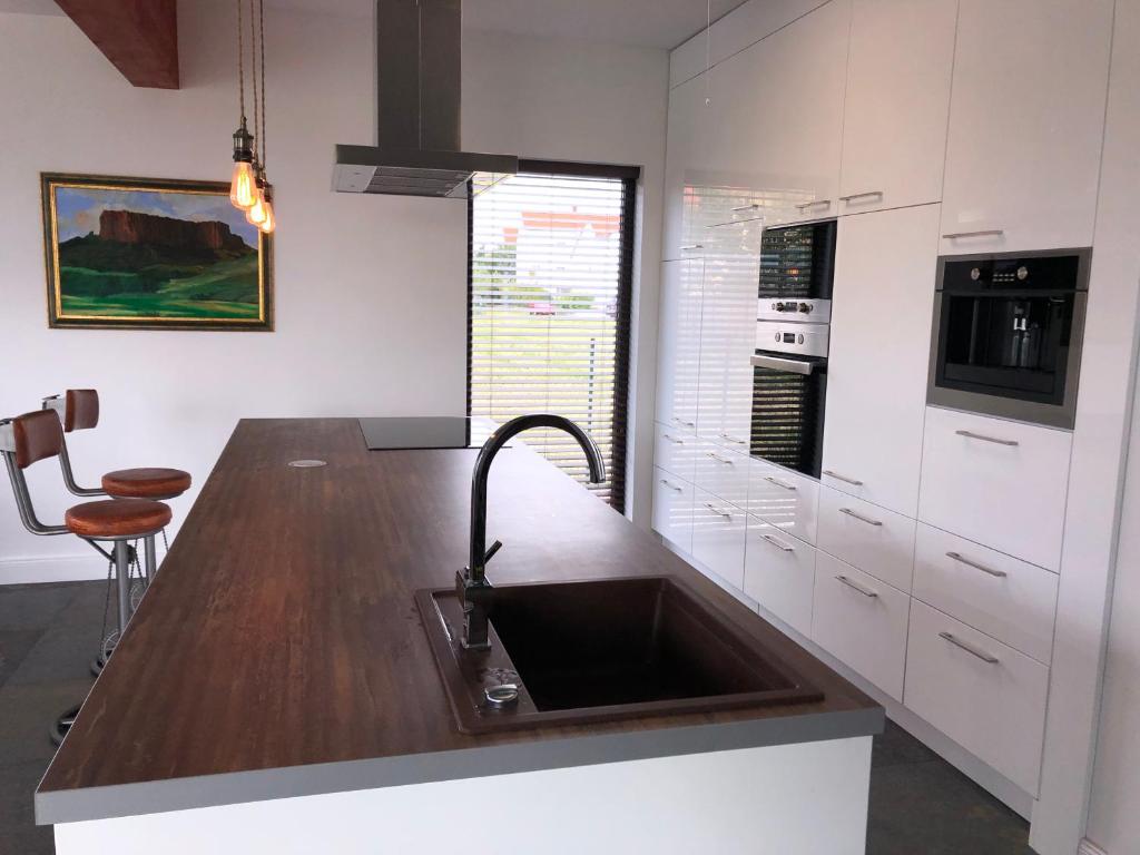 Kuchyň nebo kuchyňský kout v ubytování das Haus in Jois