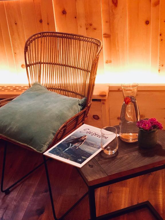 Postel nebo postele na pokoji v ubytování Landhaus am Stein