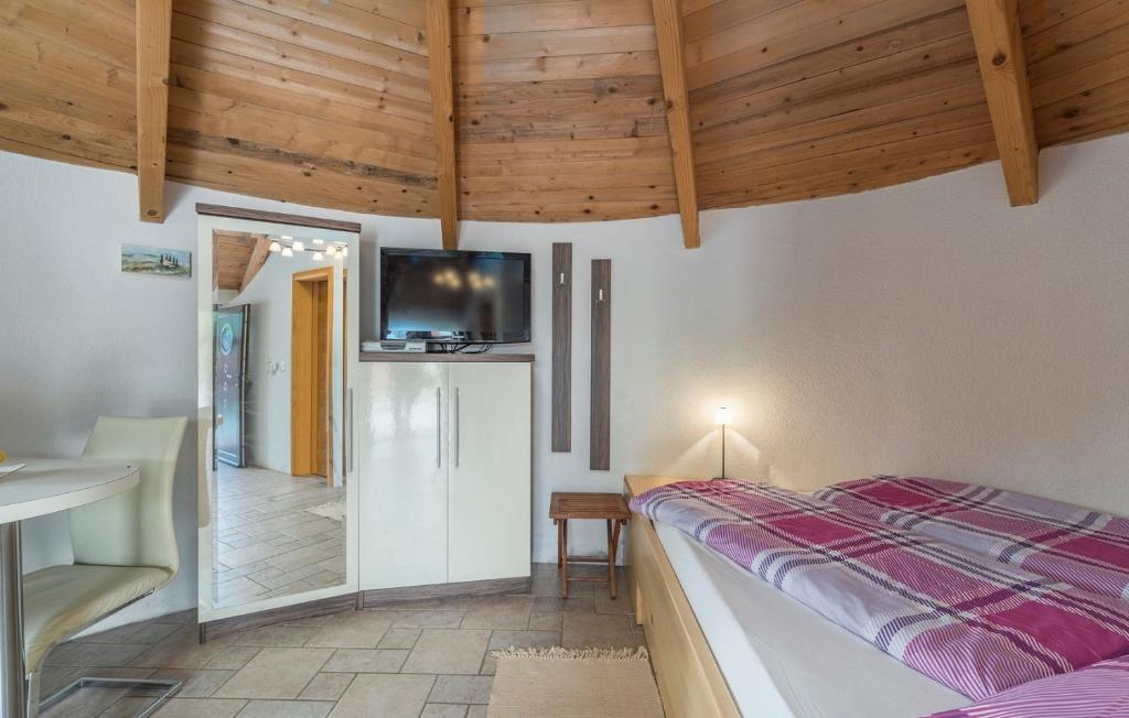 Televízia a/alebo spoločenská miestnosť v ubytovaní Apart Complex Villa Anja