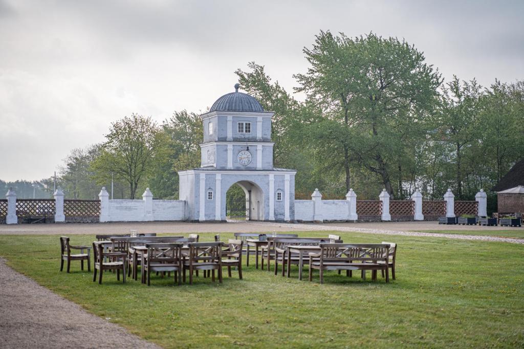 Zahrada ubytování Nørre Vosborg Hotel & Gastronomi