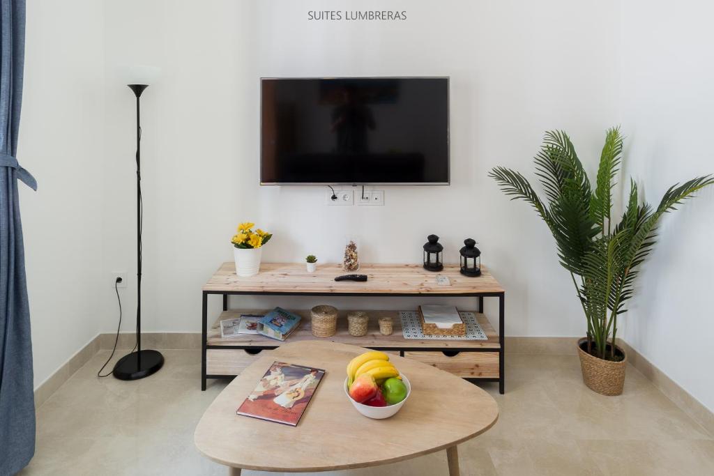 TV a/nebo společenská místnost v ubytování Suites Lumbreras