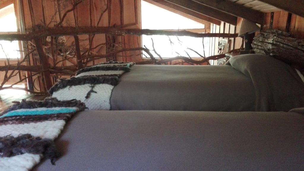 Wonderful rustic cabin, with native trees, with Rio Trancura, equipped